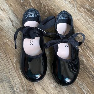Capezio Black Patent Kids Tap Shoes